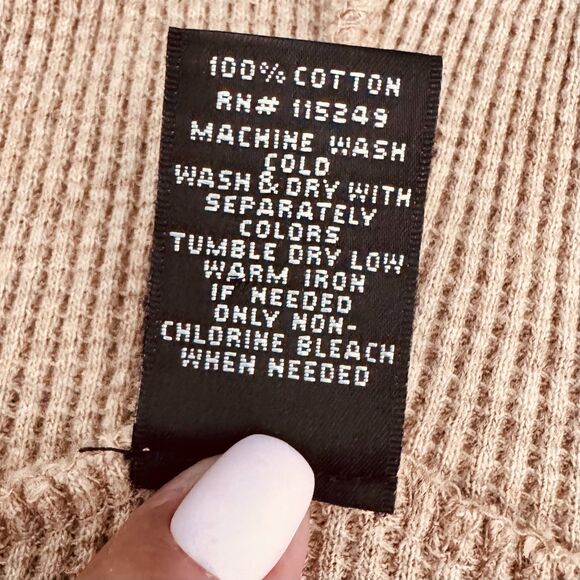 Rubz Y2K / 2000s waffle knit hoodie Large - Picture 6 of 10